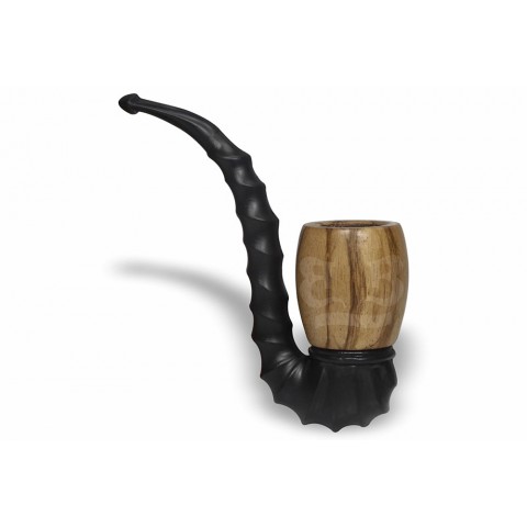 Cachimbo Caboclo Encerado 7 voltas Piteira Resina